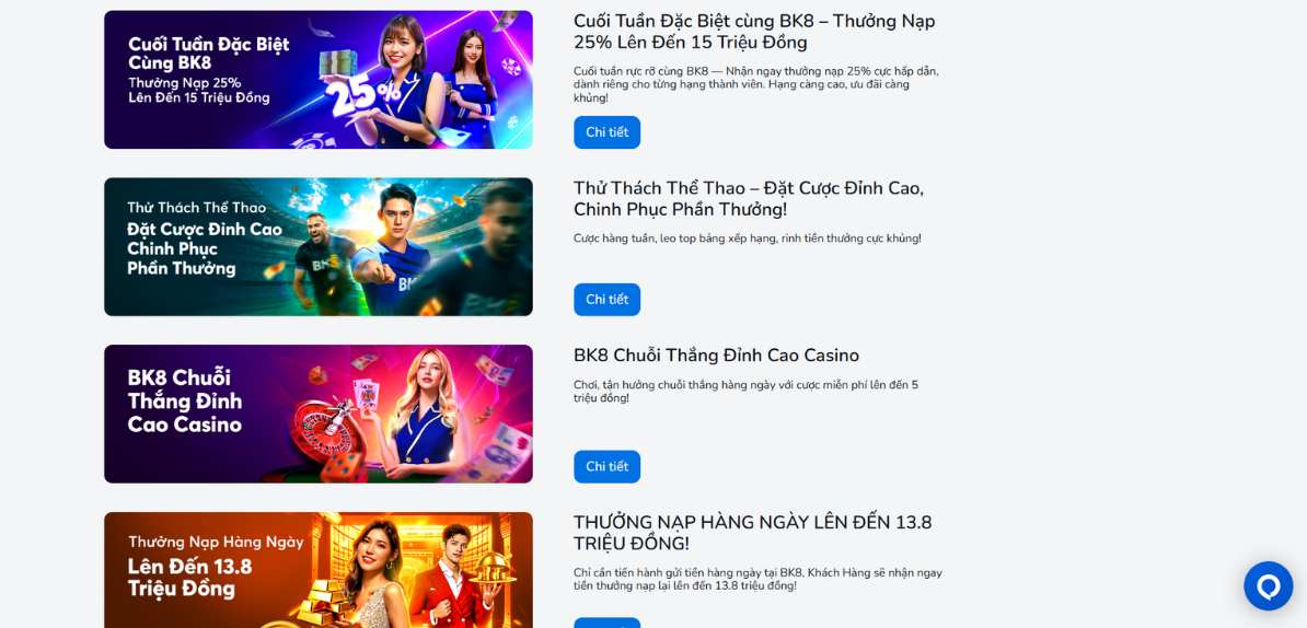 BK8 khuyến mãi